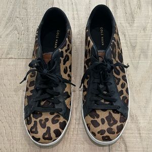 Cole Haan leopard print sneakers size 8